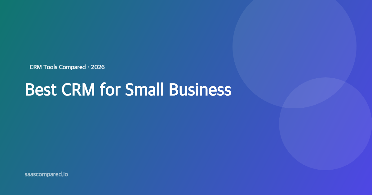 Best CRM Software for Small Business in 2026 (Honest Comparison)