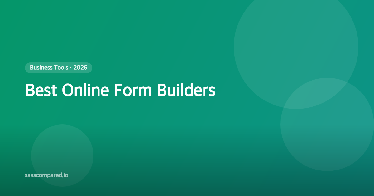 Best Online Form Builders in 2026