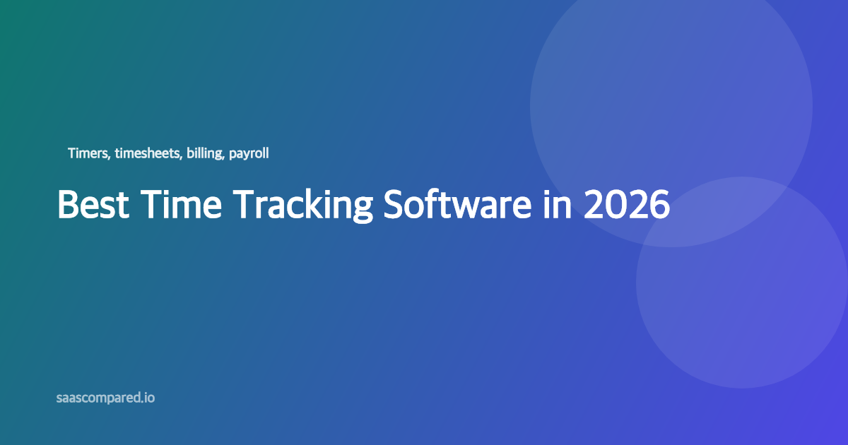 Best Time Tracking Software in 2026