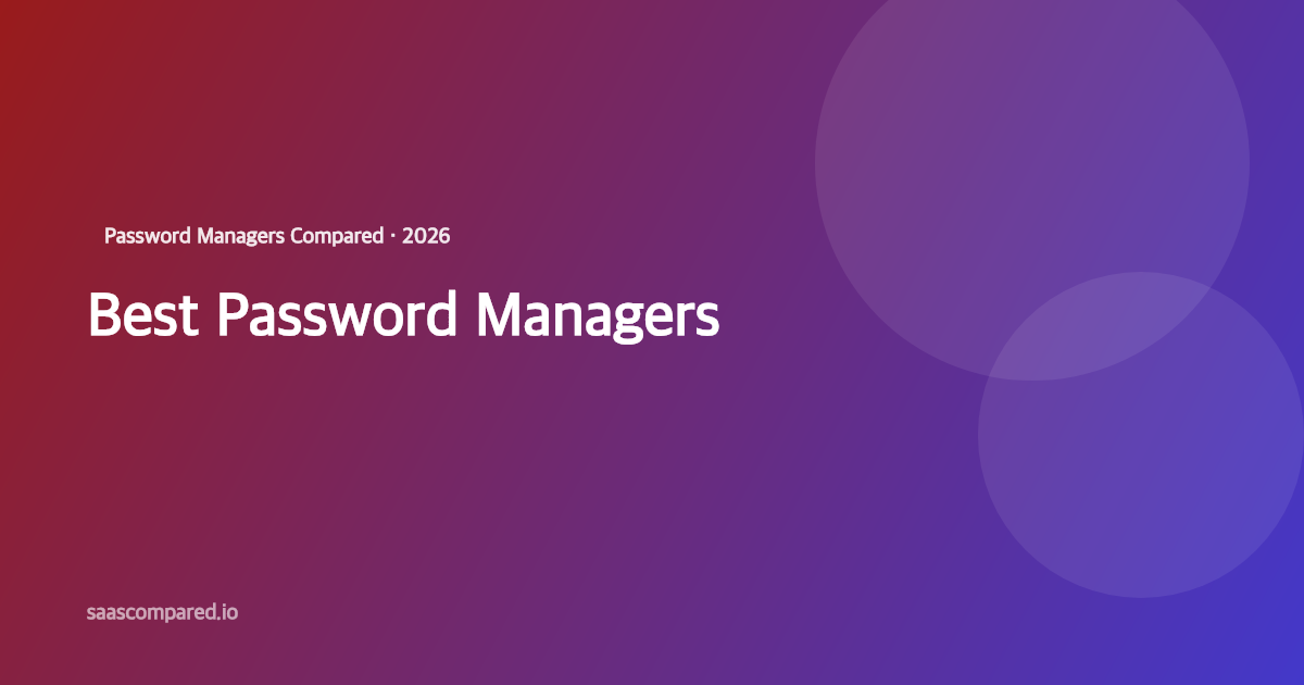 Best Password Managers in 2026: Security, Features & Price Compared